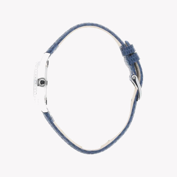 Guess Women's Silver & Blue Leather Watch, Silver Dial | W1212l3 by i-watch