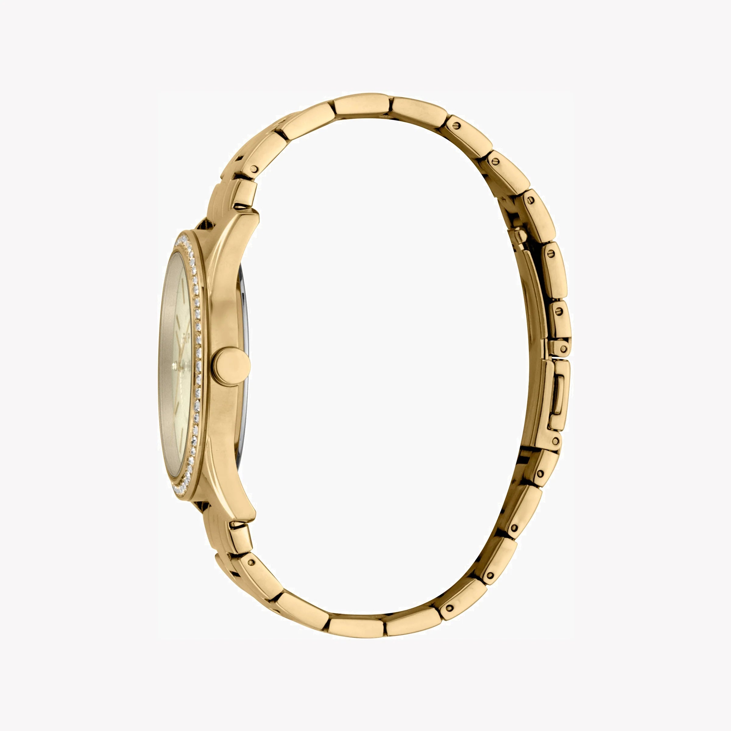 ESPRIT Women's Watch with Gold Stainless Steel Case and Gold Stainless Steel Band