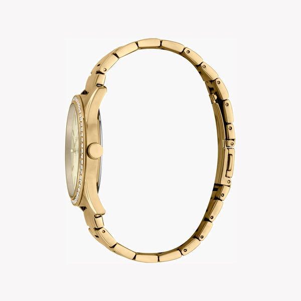 Esprit Women's Gold Stainless Steel Watch, Champagne Dial | Es1l193m0035 by i-watch