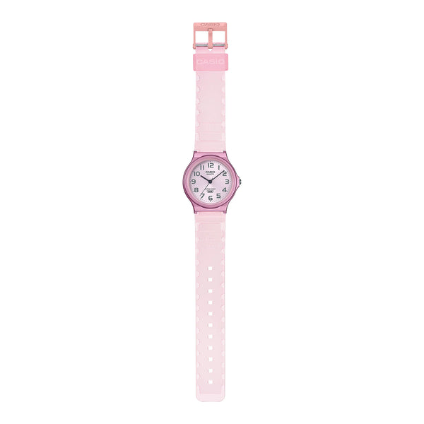 Casio Women's Pink Resin Watch, White Dial | Mq-24s-4bdf by i-watch