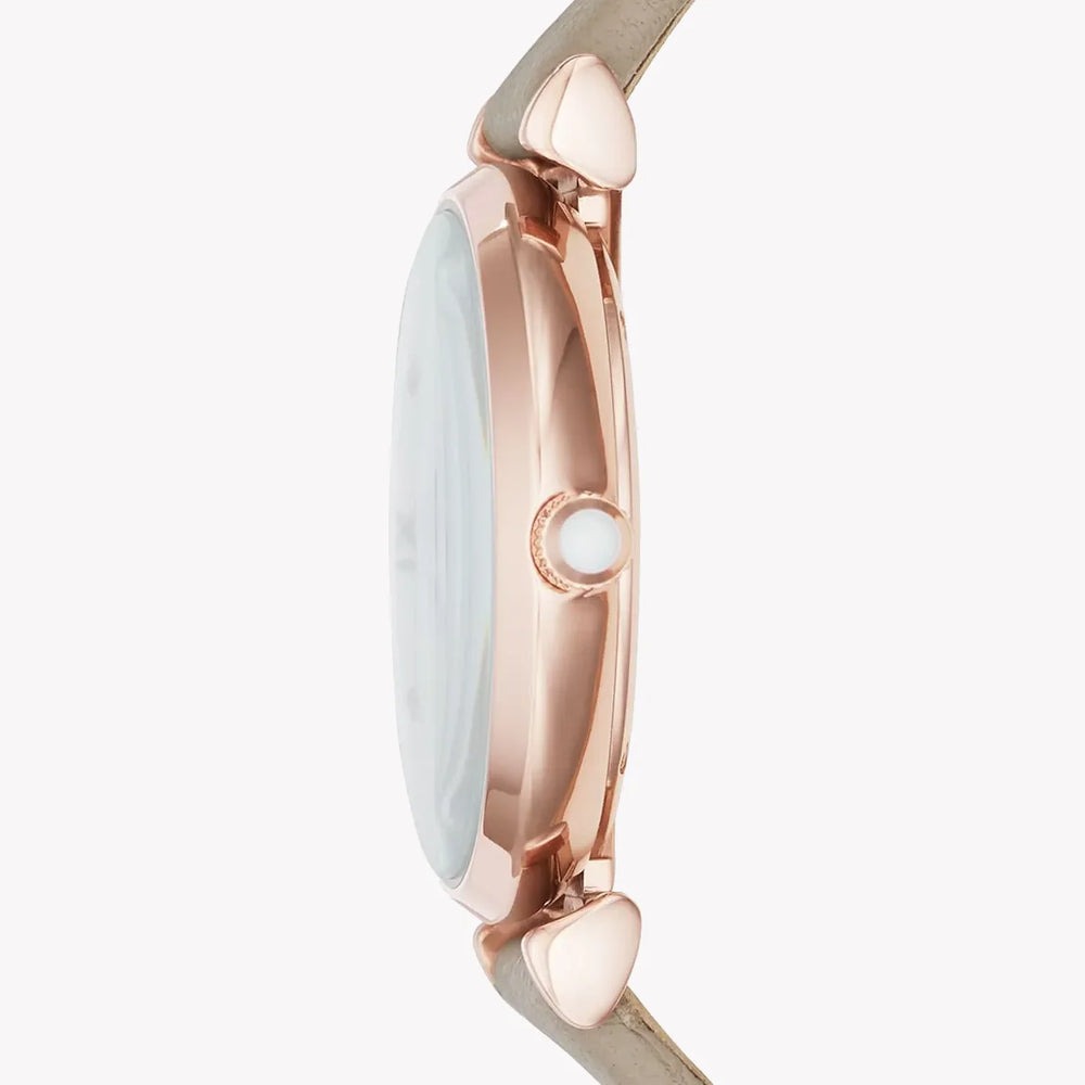 Emporio Armani Women's Rose Gold Watch, White Dial | Ar11111 by i-watch