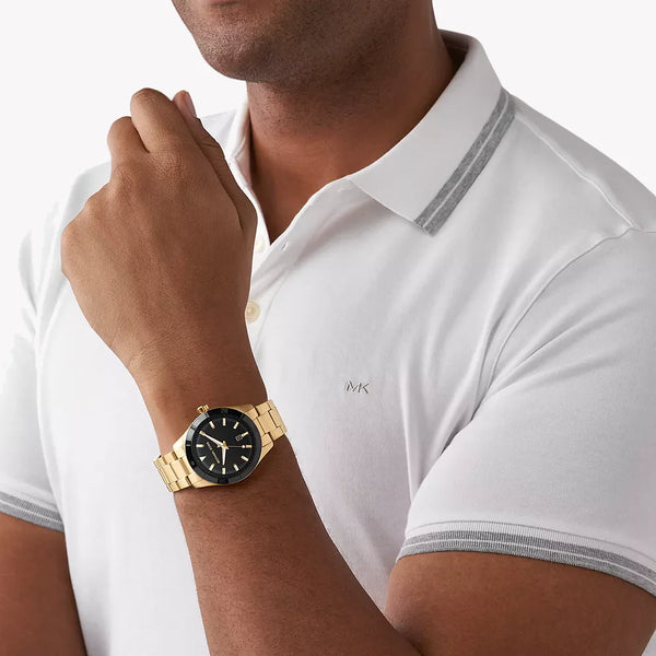 Michael Kors Men's Gold Watch, Black Dial | Mk8816 by i-watch