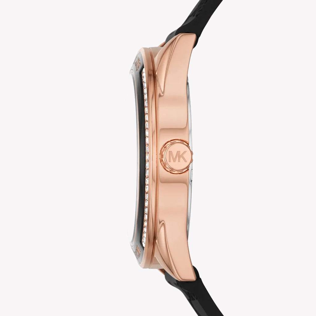 MICHAEL KORS MK7266 ROSE GOLD STATEMENT - ELEGANT WOMEN'S WATCH WITH BLACK DIAL & LEATHER BAND-i-Watch-2