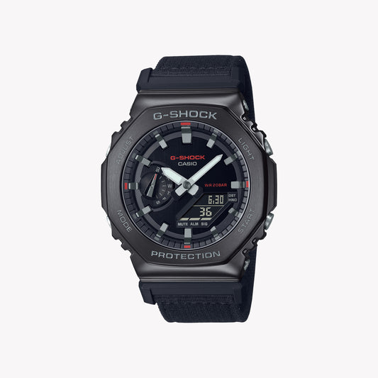 CASIO G-SHOCK GM-2100CB-1A REVÊTEMENT EN MÉTAL CHÊNE - SÉRIE UTILITÉ KHAKI NOIR Montre pour homme