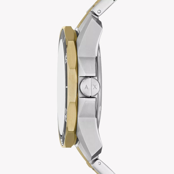 ARMANI EXCHANGE AX1956 TIME MASTER - MODERN ELEGANCE MEN'S WATCH with Silver Stainless Steel & Black Dial-i-Watch-2