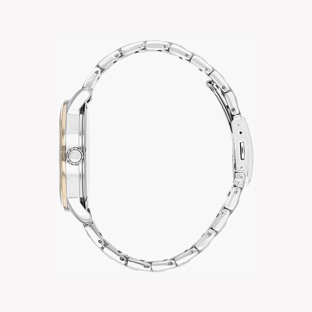 CITIZEN AO9044-51E - ELEGANT ECO-DRIVE PERFORMANCE MEN'S WATCH WITH BLACK DIAL & SILVER STAINLESS STEEL BAND-i-Watch-3