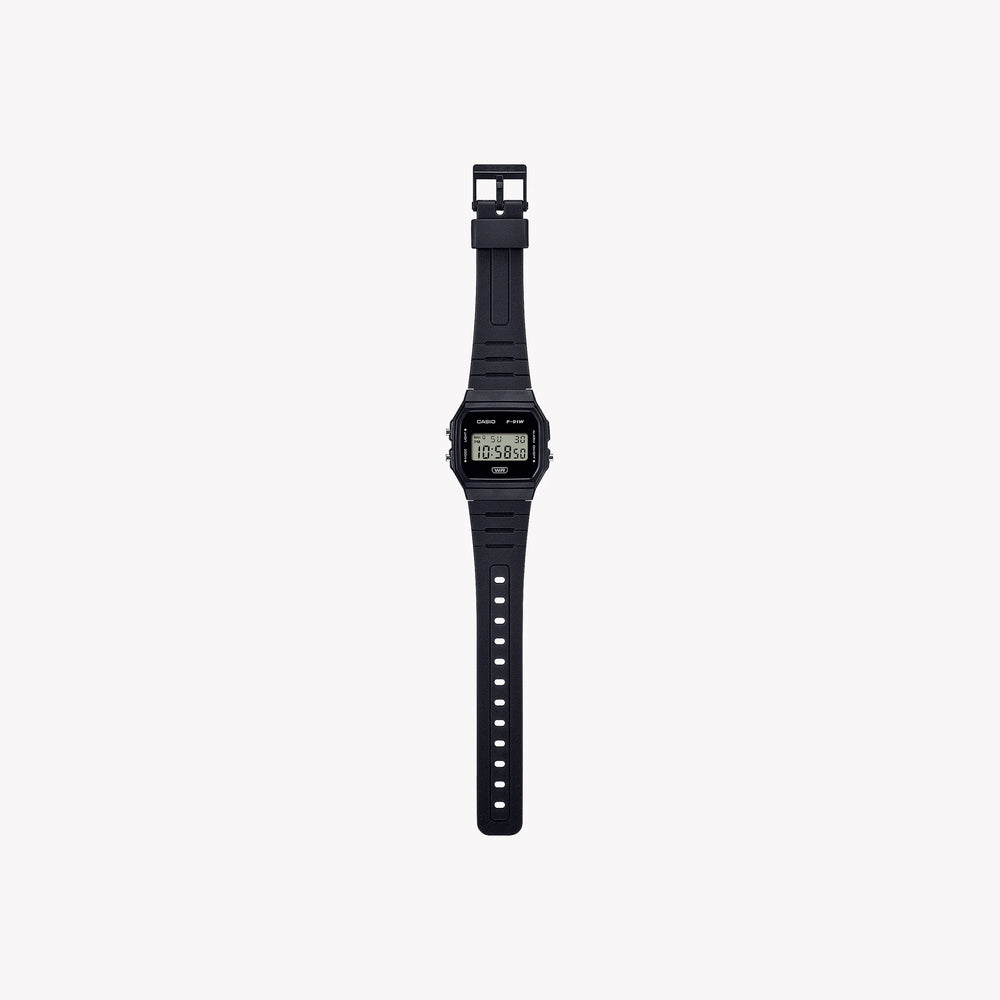 Casio Unisex Resin Watch, Black | F-91wb-1aef by i-watch