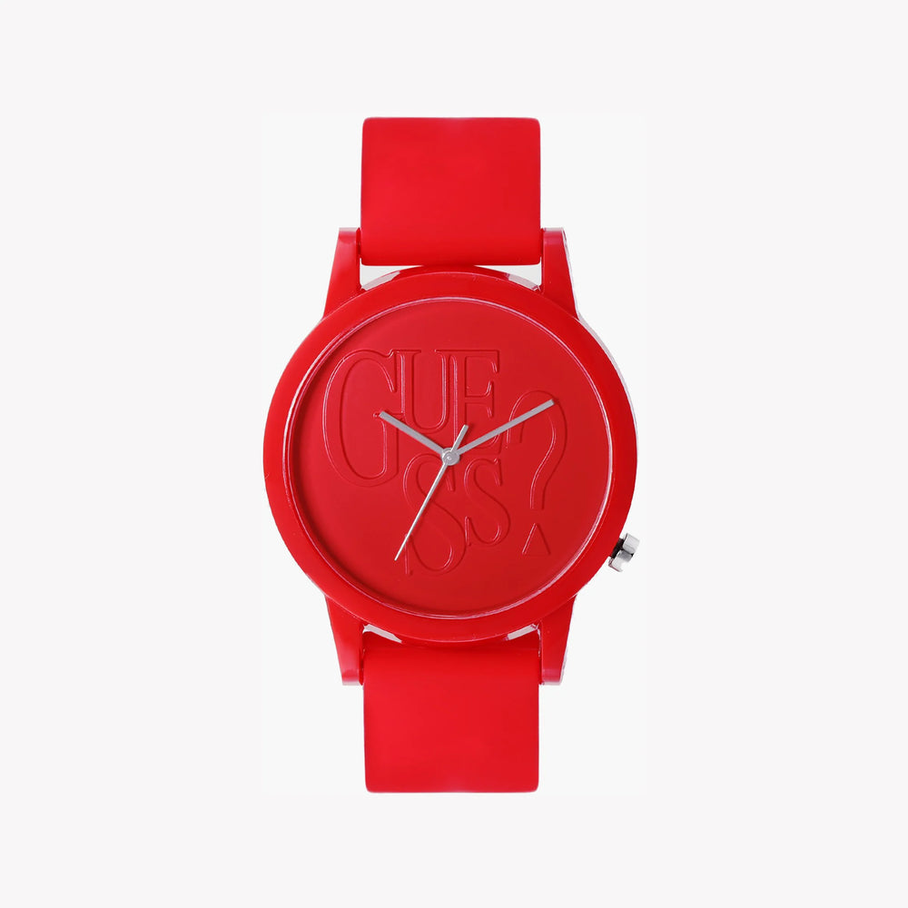 Guess Watches Men's Red Silicone Watch, Quartz | V1019m3 by i-watch