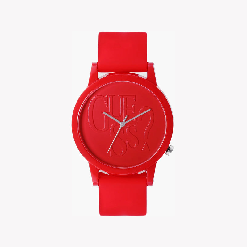 Guess Watches Men's Red Silicone Watch, Quartz | V1019m3 by i-watch