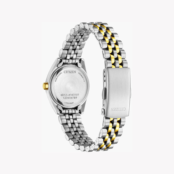 Citizen Women's Silver & Gold Watch, White Dial | Eu6066-59a by i-watch