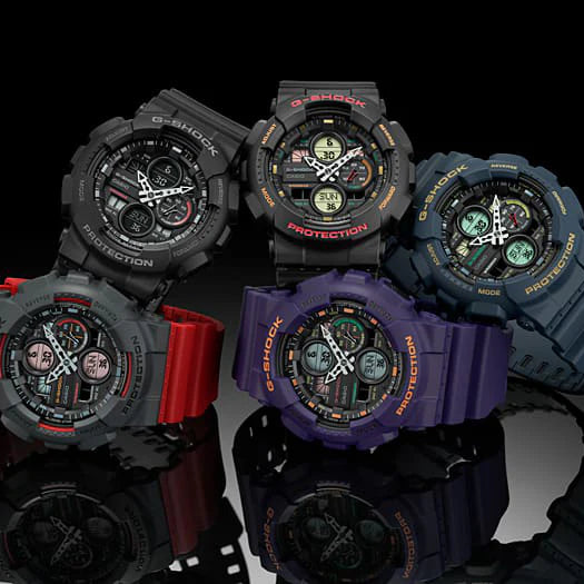 Casio G-Shock Men's Black Resin Watch, Black Dial | Ga-140-1a1er