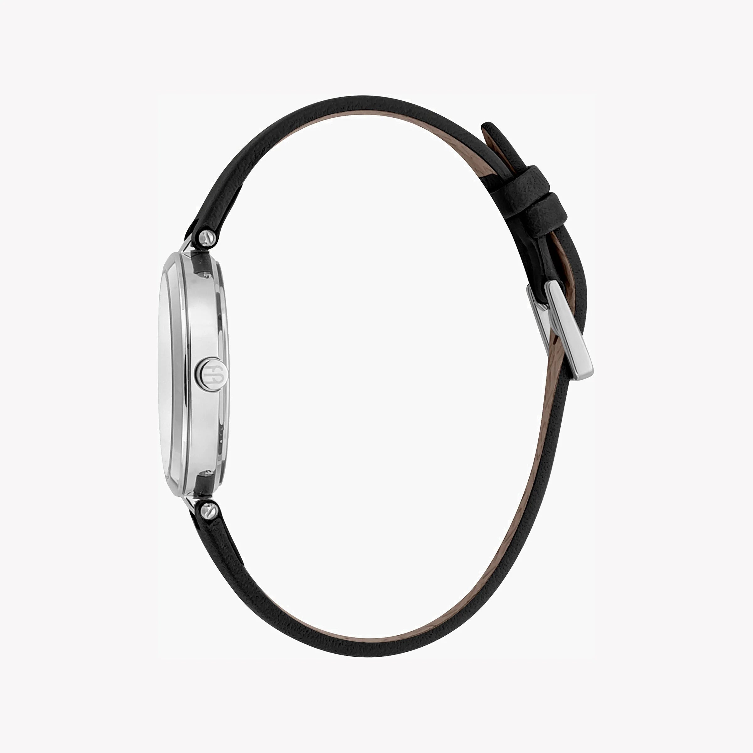 ESPRIT Women's Watch with Silver Stainless Steel Case and Black Leather Band-i-Watch-2