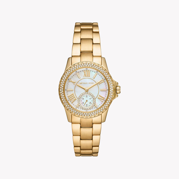 Michael Kors Women's Gold Stainless Steel Watch, White Dial | Mk7363 by i-watch