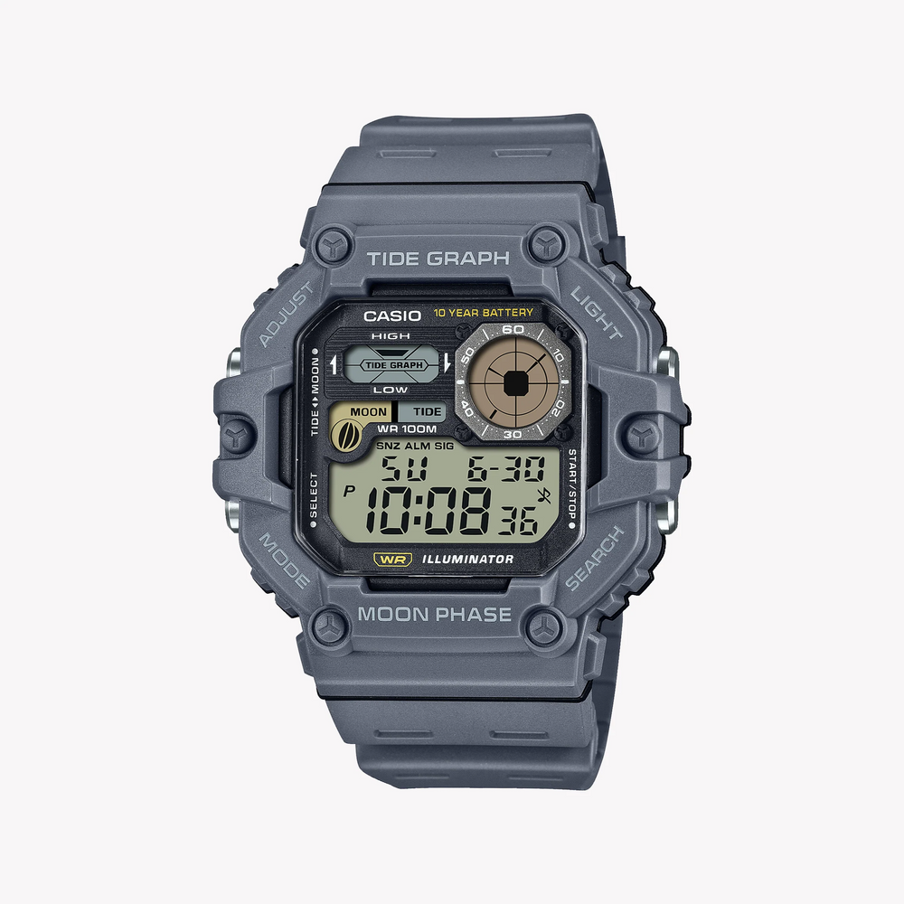 Casio Men's Gray Resin Watch, Sporty Design | Ws-1700h-8avdf by i-watch