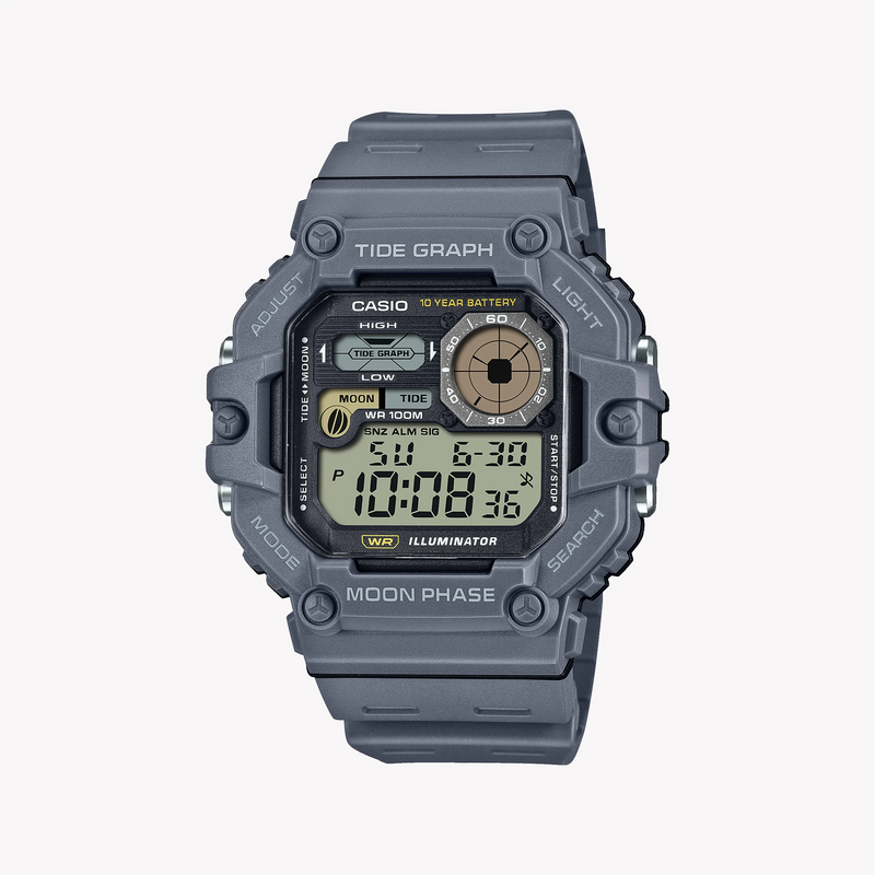 Casio Men's Gray Resin Watch, Sporty Design | Ws-1700h-8avdf by i-watch