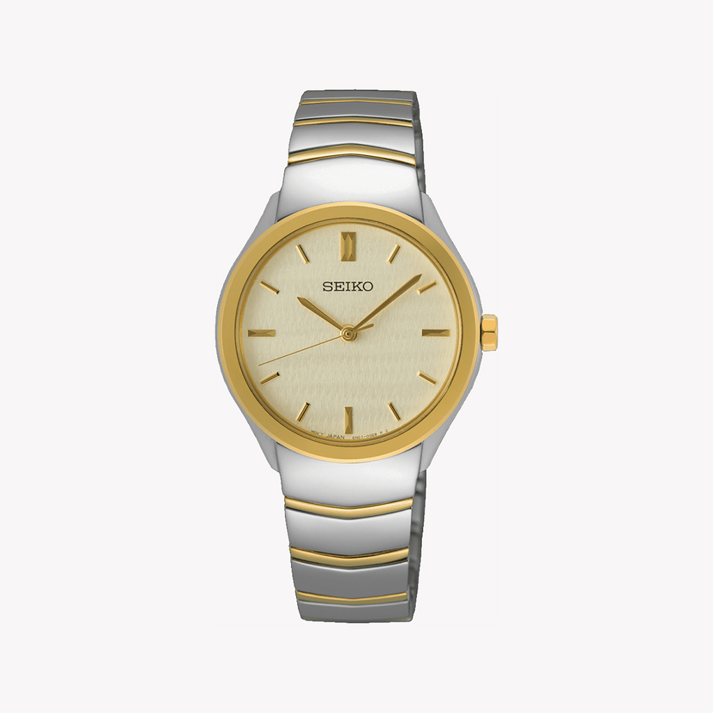SEIKO SUR550P1 Women's Gold Stainless Steel Watch-i-Watch