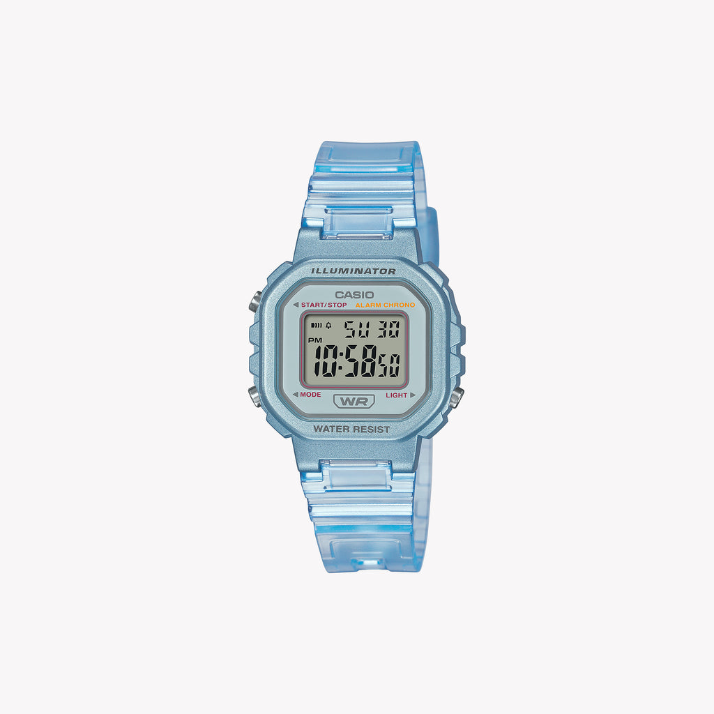 CASIO LA-20WHS-2AEF DYNAMIC BLUE - STYLISH & FUNCTIONAL Women’s Digital Watch with Vibrant Resin Design