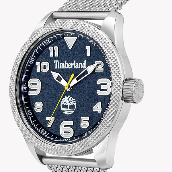Timberland Men's Silver Watch, Blue Dial | Tbl16016jys03mm by i-watch