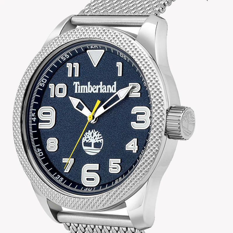Timberland Men's Silver Watch, Blue Dial | Tbl16016jys03mm by i-watch