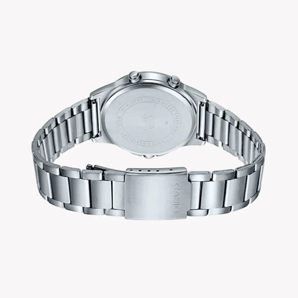 Casio Men's Silver Stainless Steel Watch, Black Dial | Mtp-Vc01d-1eudf by i-watch