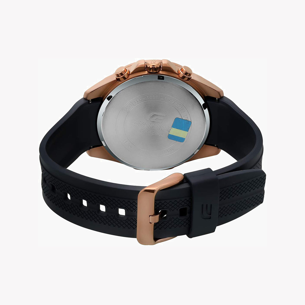 CASIO EDIFICE EFR-556PC-2AVUDF - SPORTY ELEGANCE WITH A BOLD BLUE DIAL & ROSE GOLD CASE-i-Watch-3