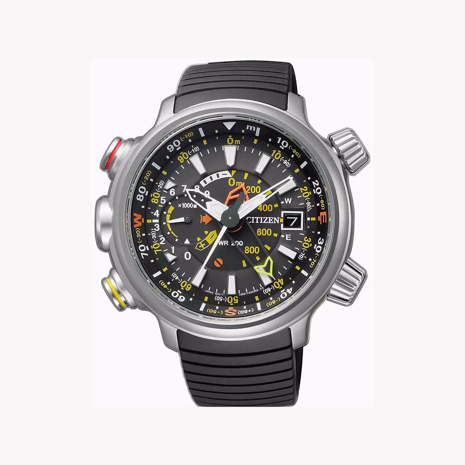 Citizen Bn4021-02e Rugged Elevation - Men's Eco-Drive Watch With Titanium Case & Silicone Band by i-watch
