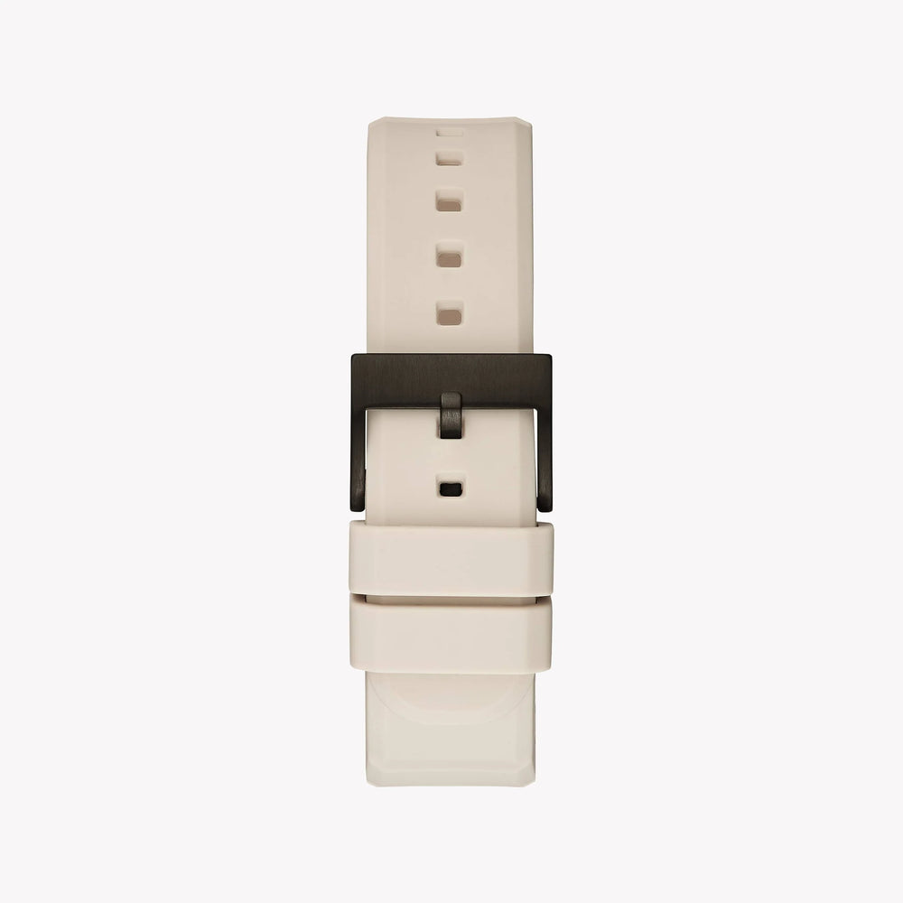 Guess Men's Black Stainless Steel Watch, White Silicone | Gw0269g1 by i-watch
