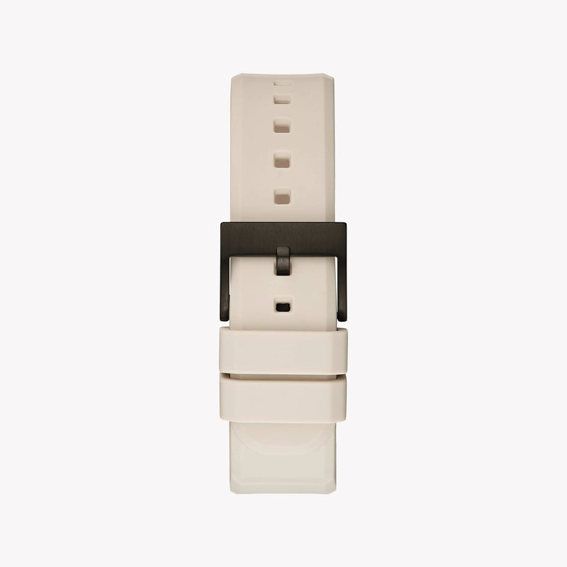 Guess Men's Black Stainless Steel Watch, White Silicone | Gw0269g1 by i-watch