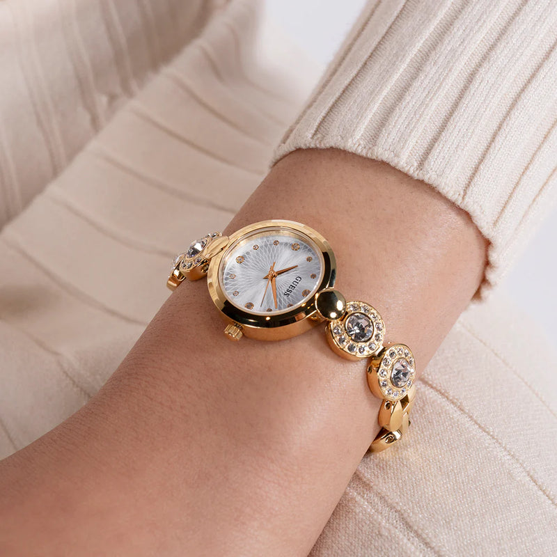 Guess Women's Gold Stainless Steel Watch, White Dial | Gw0757l2 by i-watch