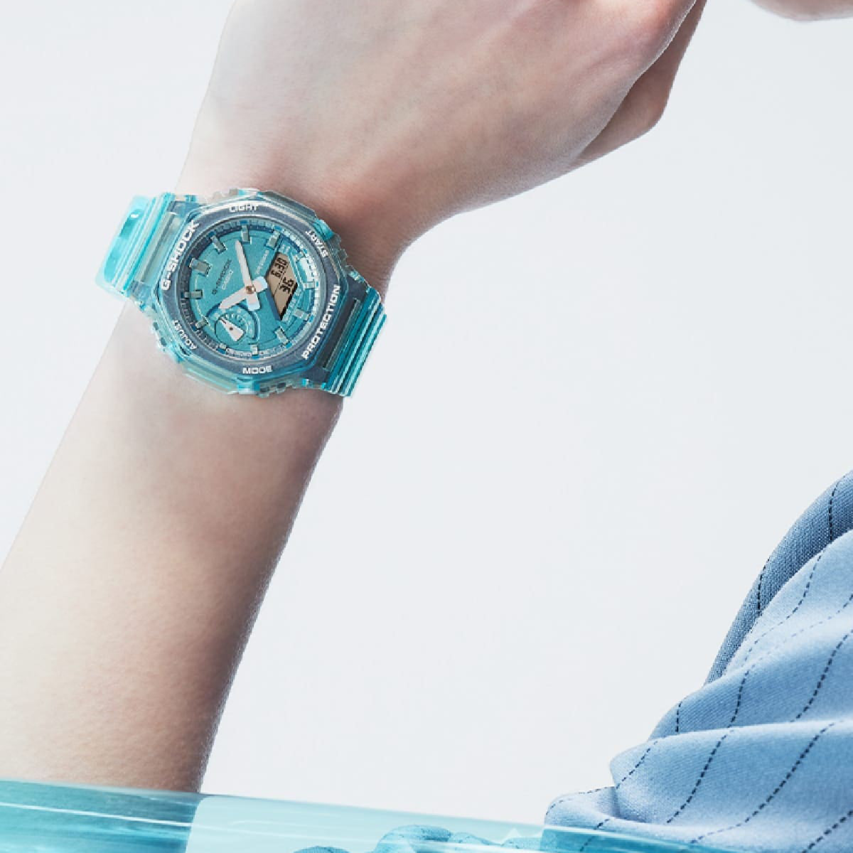 CASIO G-SHOCK GMA-S2100SK-2ADR OAK DYNAMO - VIBRANT BLUE RESIN Women's Watch for Style & Adventure