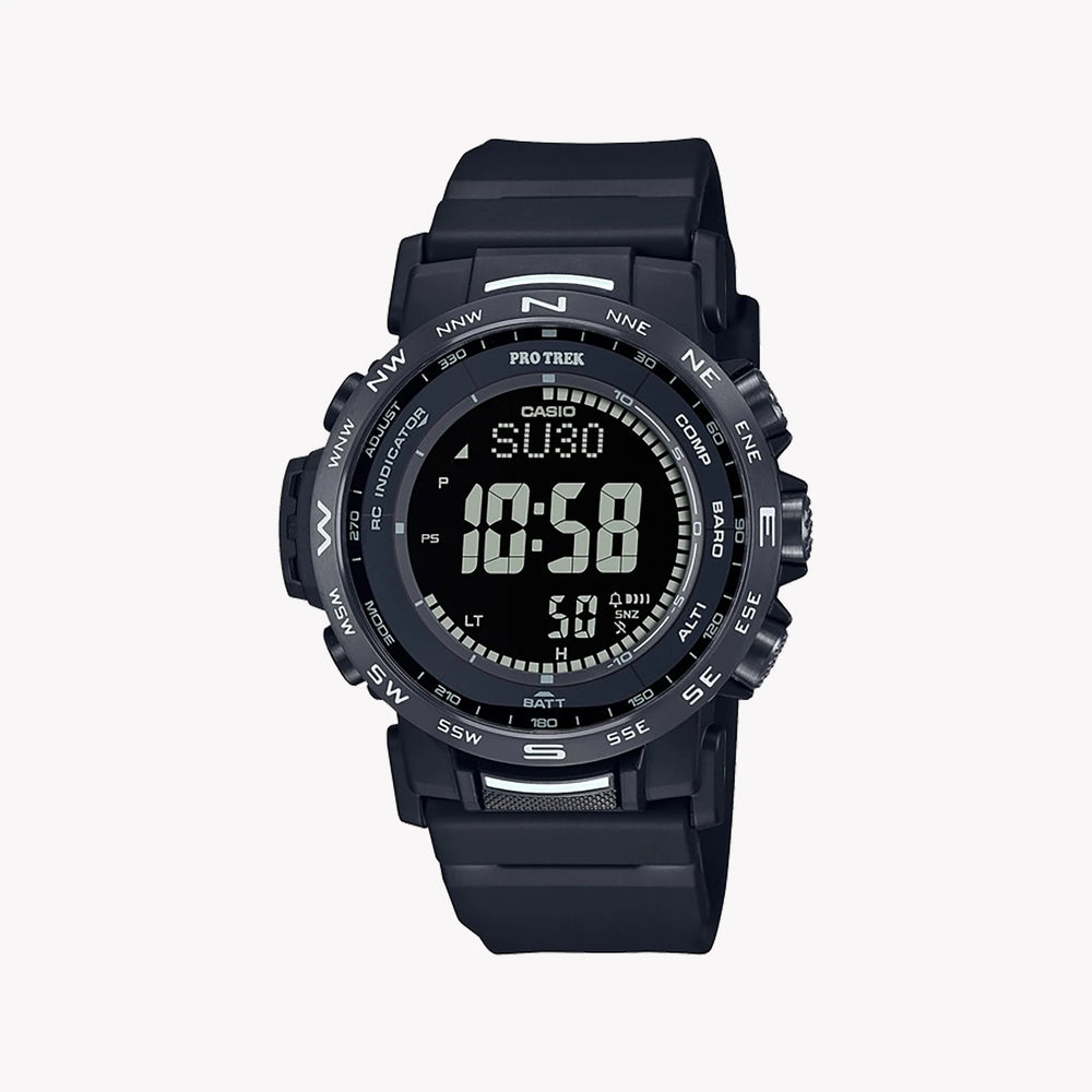 Casio Men's Stainless Steel & Resin Watch, Black | Prw-35y-1ber by i-watch