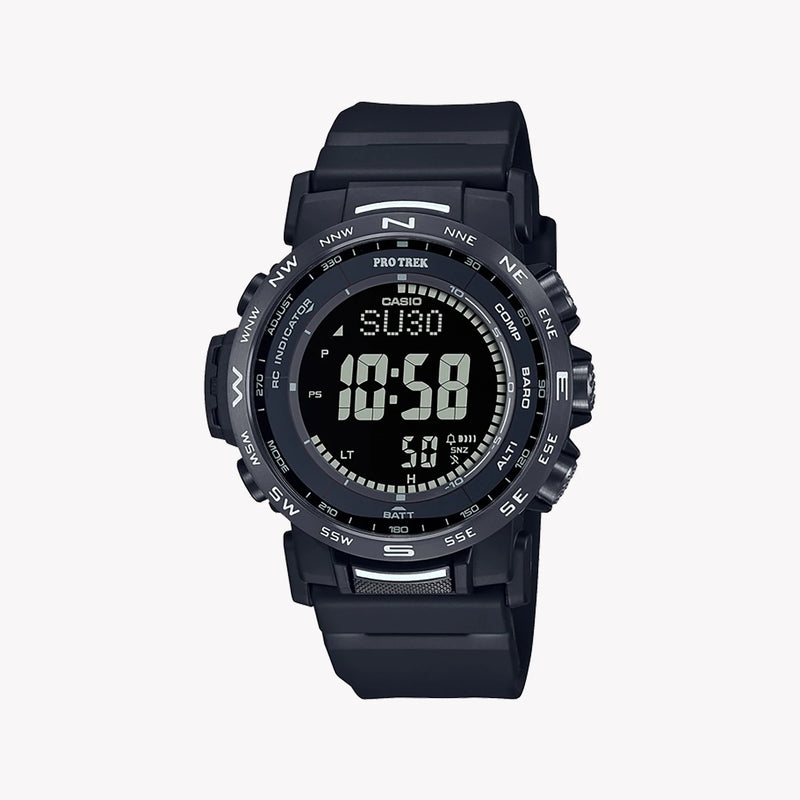 Casio Men's Stainless Steel & Resin Watch, Black | Prw-35y-1ber by i-watch
