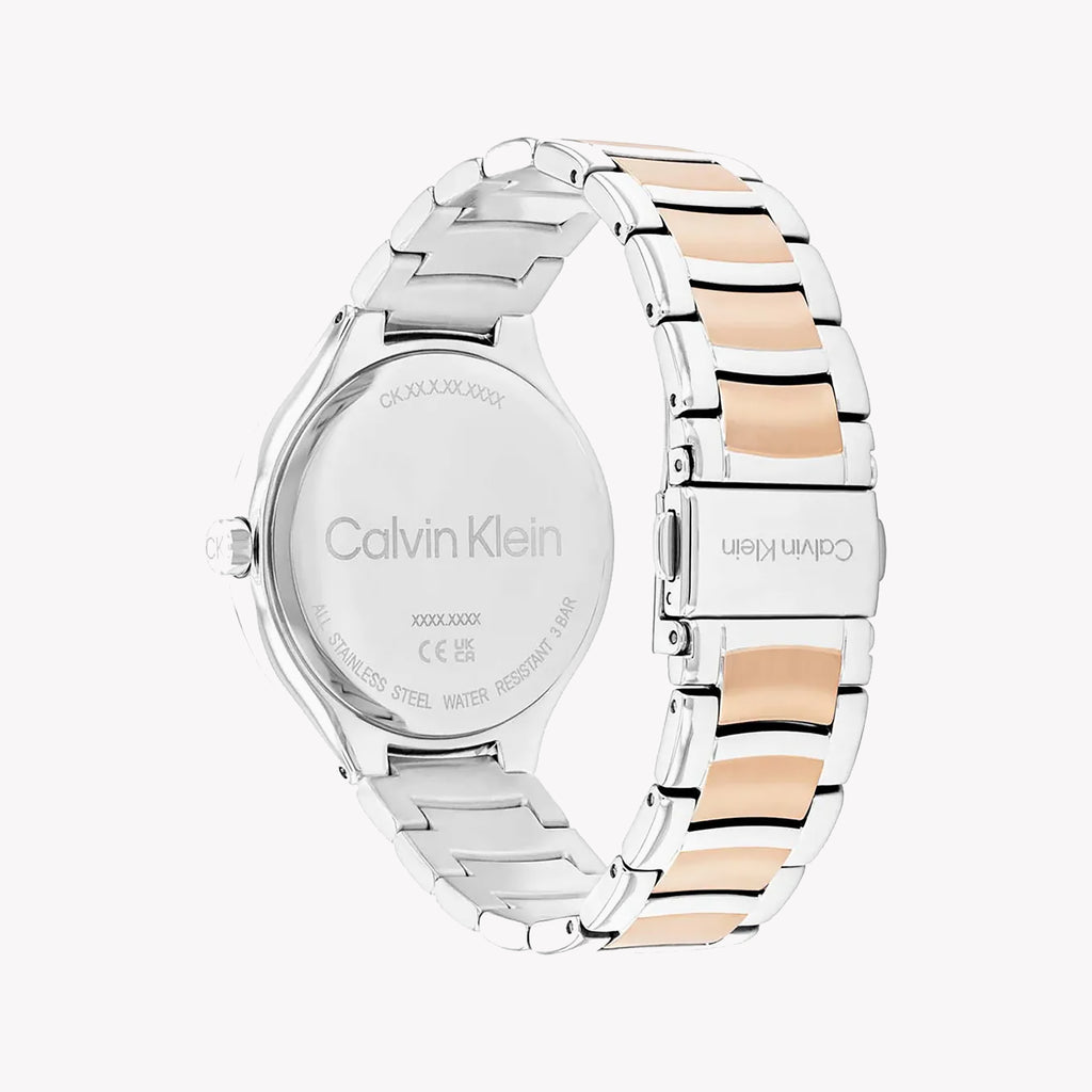 CK CALVIN KLEIN SILVER ROSE GOLD SOPHISTICATION - MODERN WOMEN'S TIMEPIECE WITH 3 ATM WATER RESISTANCE-i-Watch-3