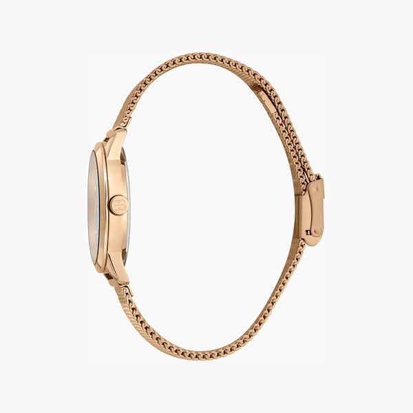 Esprit Women's Rose Gold Stainless Steel Watch, Silver Dial | Es1l112m0035 by i-watch