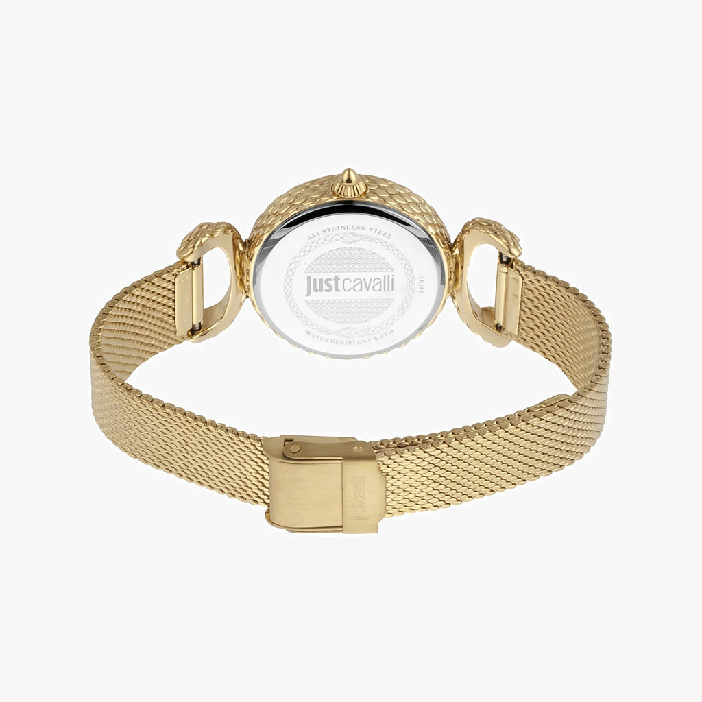 JUST CAVALLI Women's Watch with Gold Stainless Steel Case and Gold Stainless Steel Band-i-Watch-3