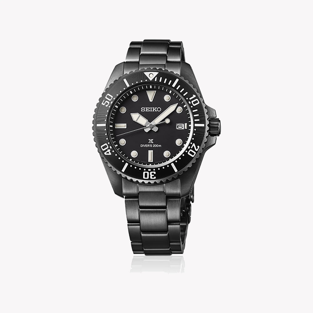 SEIKO PROSPEX SNE599P1 Men's Solar Watch, 41mm, Black Dial-i-Watch-3