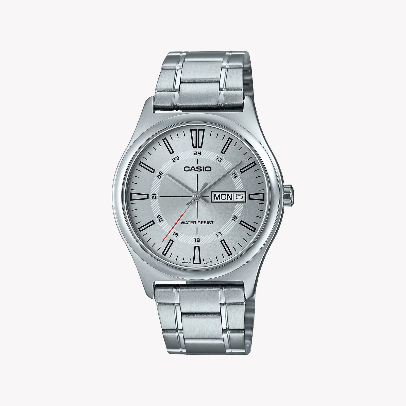 Casio Mtp-V006d-7cudf - Sophisticated Sporty Elegance Men's Analog Watch In Silver Stainless Steel by i-watch