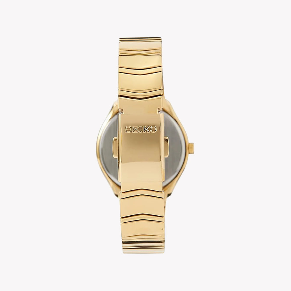 Seiko Women's Gold Watch, Beige Dial | Sur552p1 by i-watch