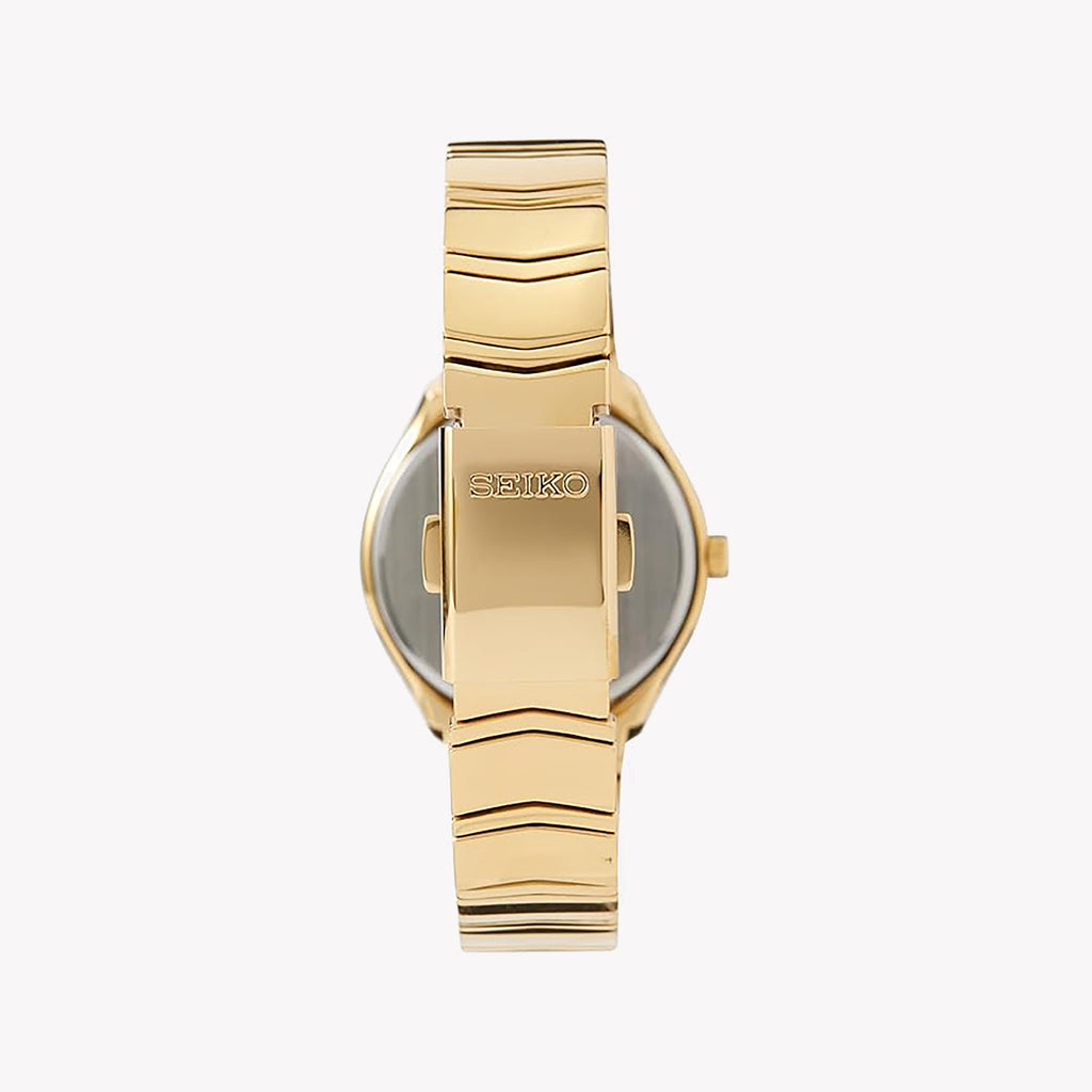 SEIKO SUR552P1 Women's Elegant Gold Watch with White Dial-i-Watch-3