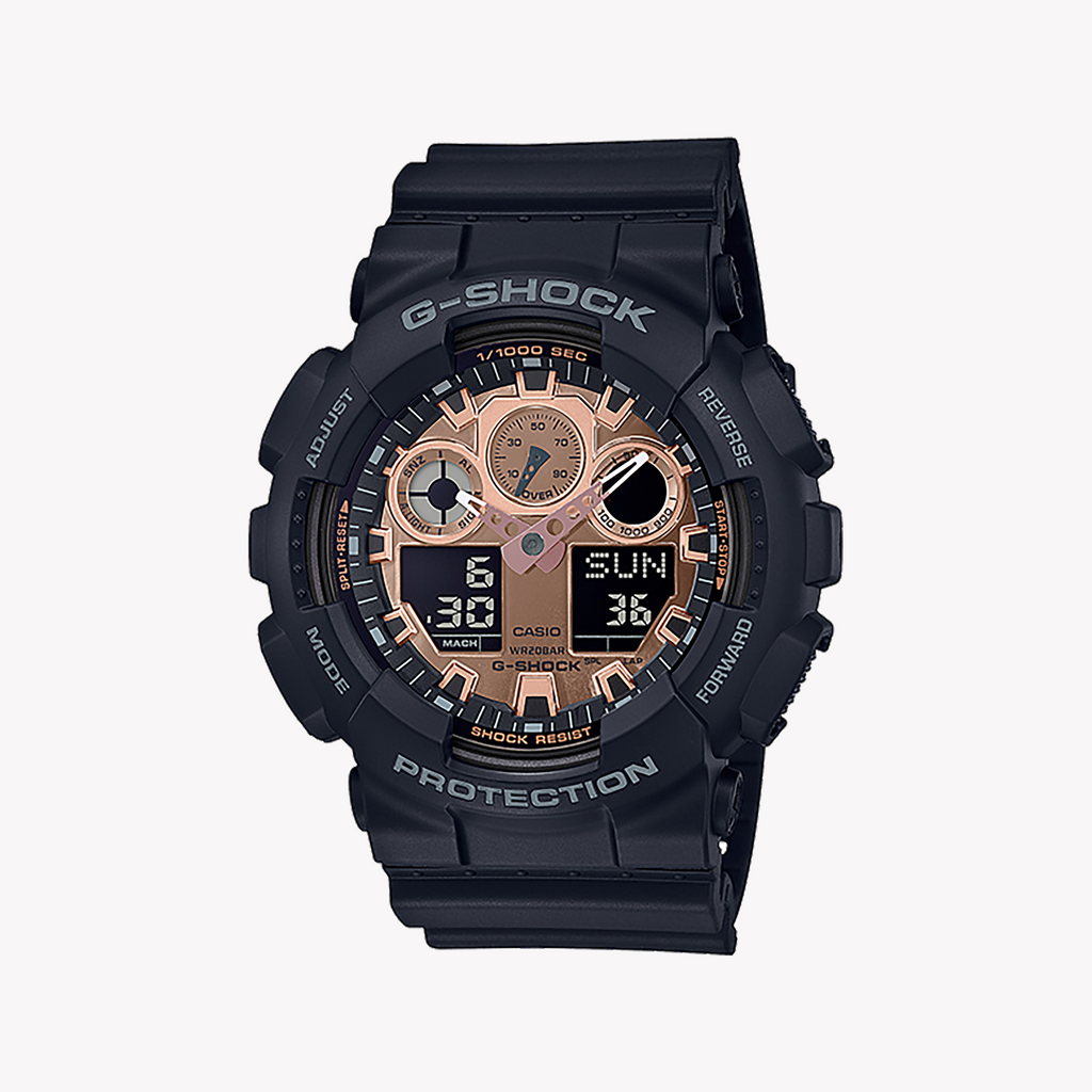 CASIO G-SHOCK GA-100MMC-1ADR - BOLD BLACK EXPLORER MEN'S WATCH with Precision Performance & Water Resistance