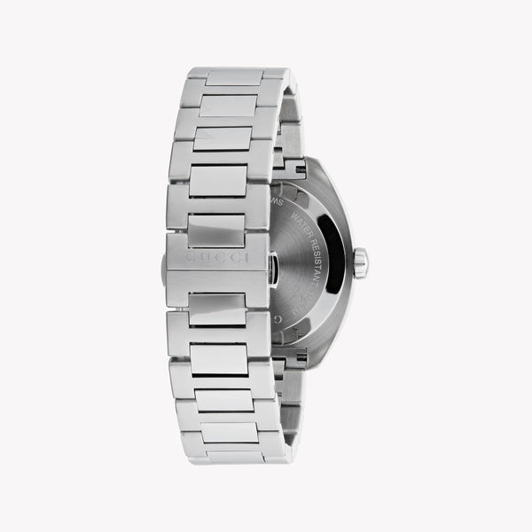 Gucci Men's Silver Stainless Steel, Blue Dial | Ya142303 by i-watch
