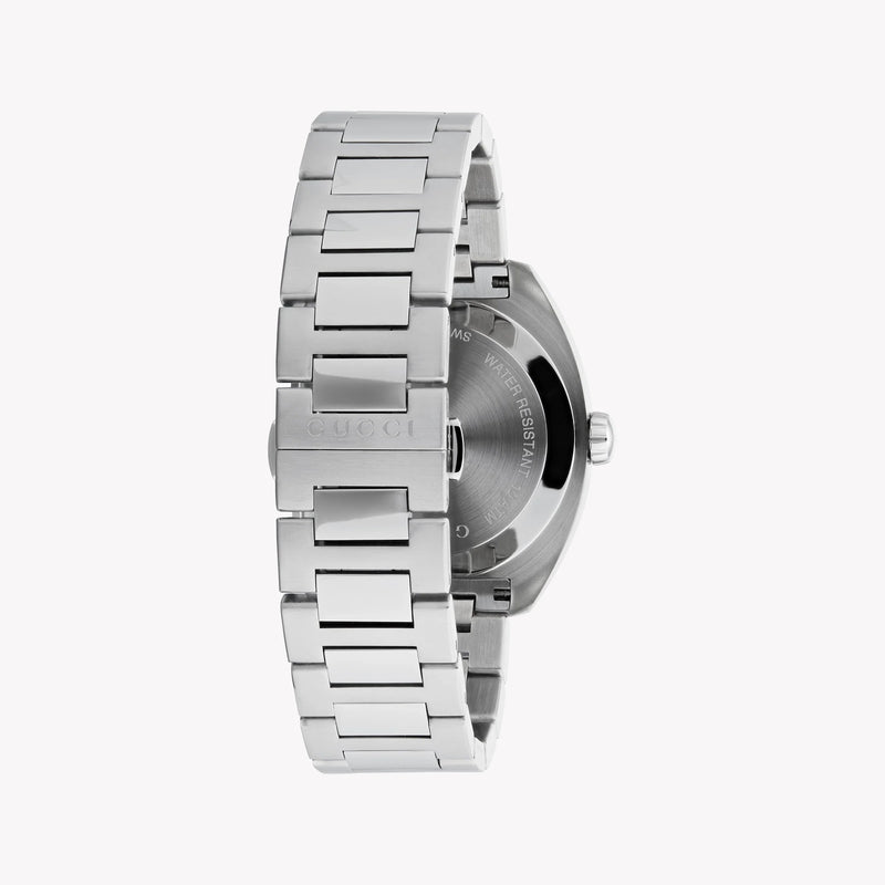 Gucci Men's Silver Stainless Steel, Blue Dial | Ya142303 by i-watch