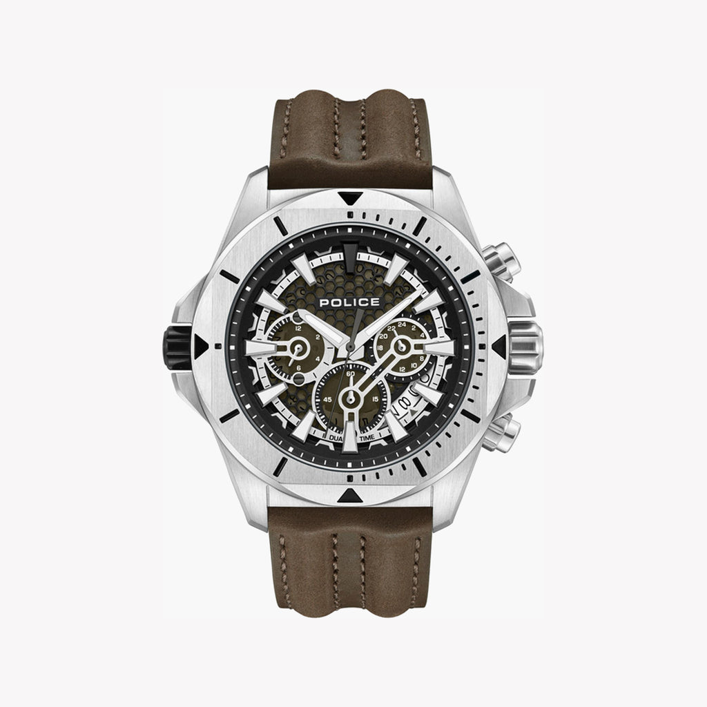 POLICE WATCHES PEWGF0054501 - RUGGED SILVER TIMEPIECE-i-Watch