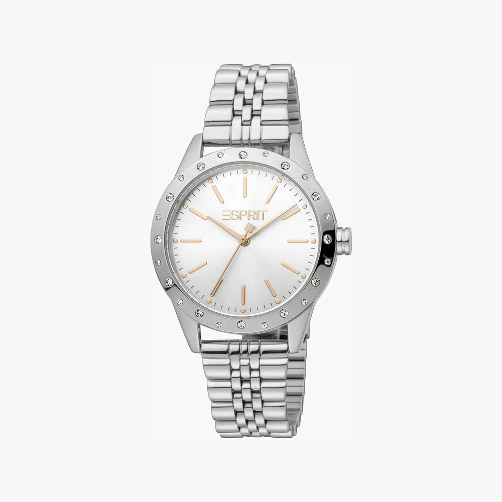 Esprit Women's Silver Stainless Steel Watch, Silver Dial | Es1l051m0045 by i-watch