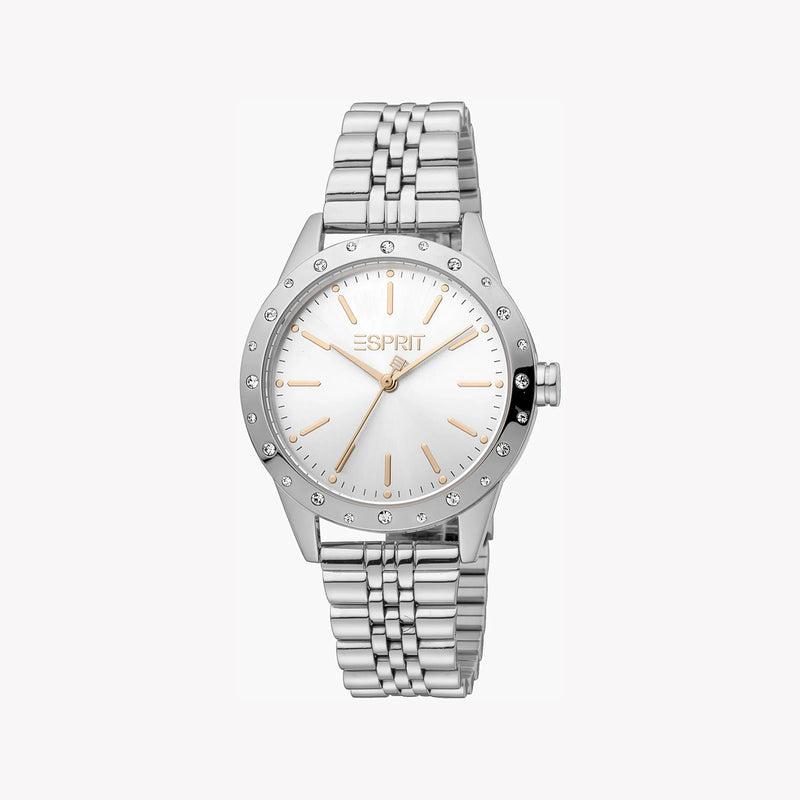 Esprit Women's Silver Stainless Steel Watch, Silver Dial | Es1l051m0045 by i-watch