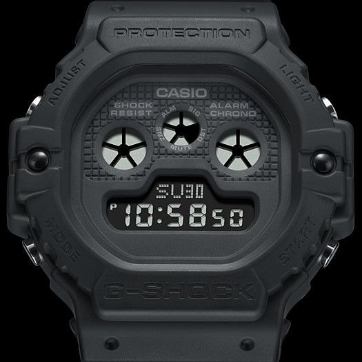 CASIO G-SHOCK DW-5900BB-1DR BOLD ADVENTURE - MEN'S ALL-BLACK RESIN SPORT WATCH-i-Watch-6