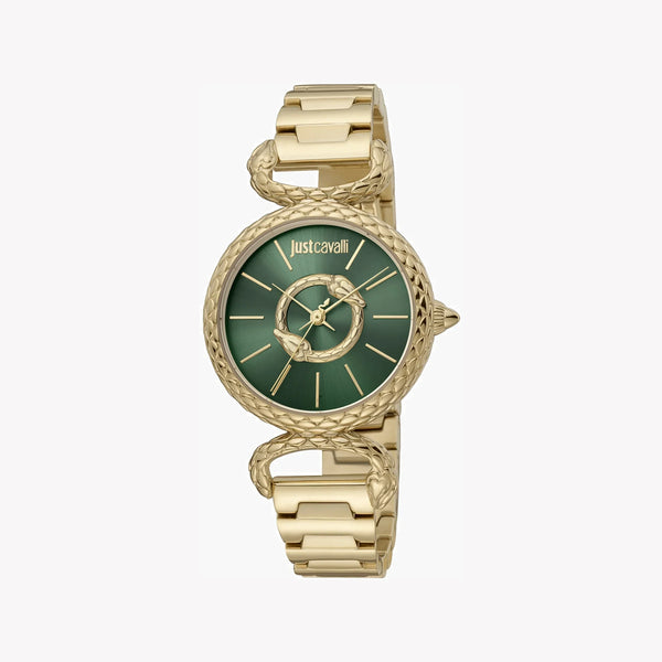 Just Cavalli Women's Gold Watch, Green Dial | Jc1l148m0075 by i-watch