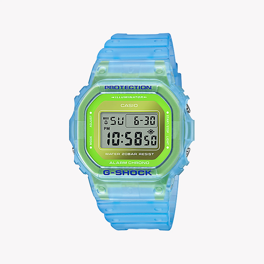 Casio G-Shock Dw-5600ls-2dr - Vibrant Blue Adventure Timepiece For Men With Resilient Resin Design by i-watch