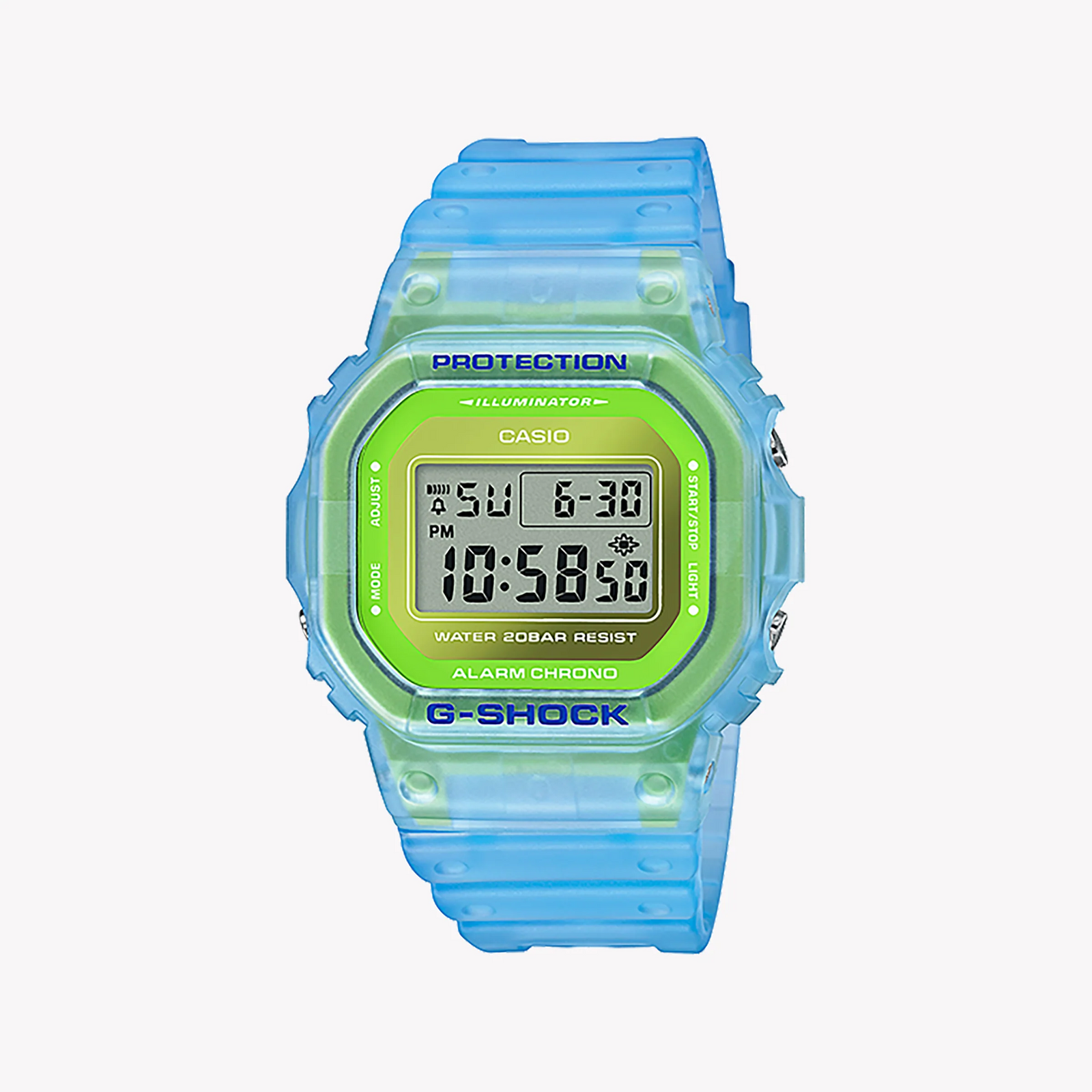 Casio G-Shock Dw-5600ls-2dr - Vibrant Blue Adventure Timepiece For Men With Resilient Resin Design by i-watch