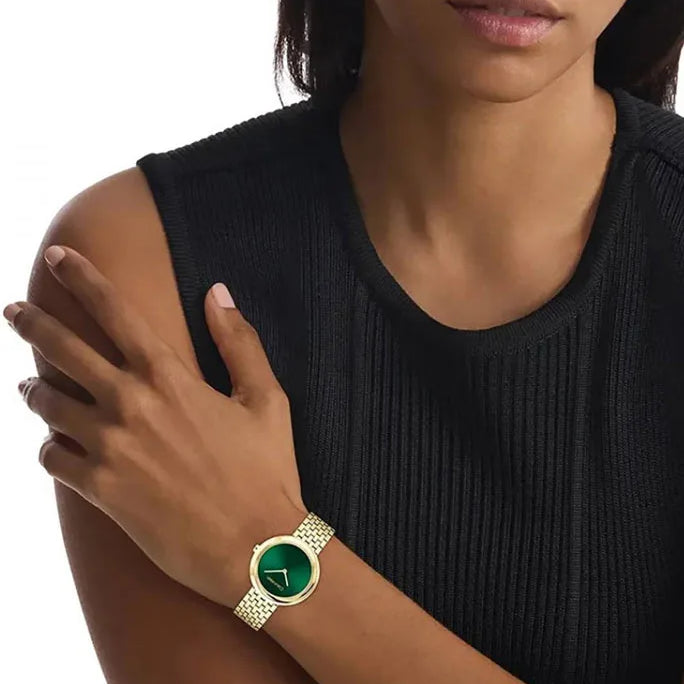 CK CALVIN KLEIN NEW COLLECTION - GLAMOROUS GOLD & GREEN WOMEN'S WATCH-i-Watch-4